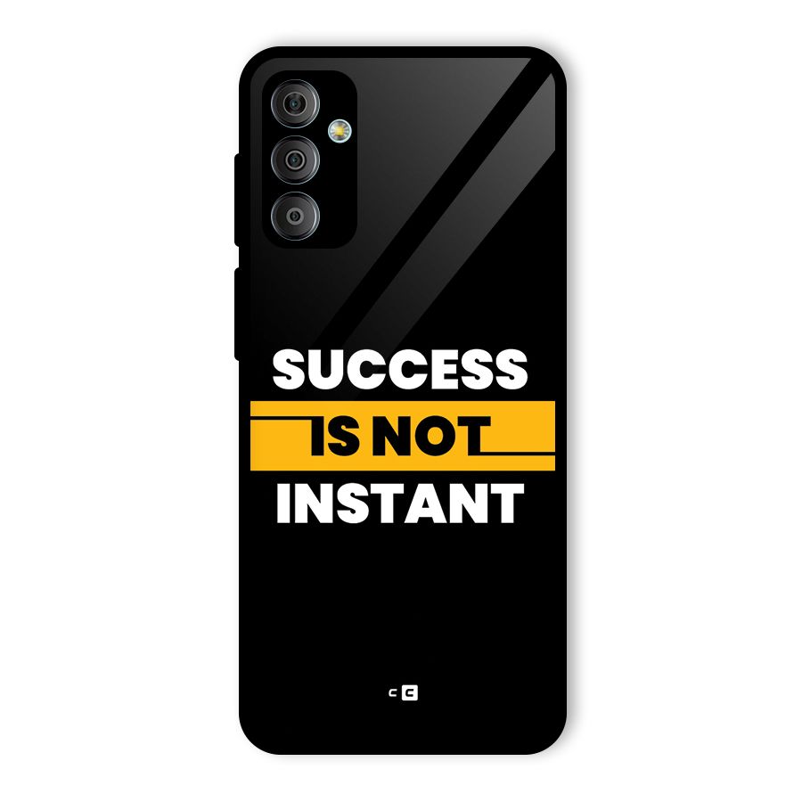 Success Not Instant Glass Back Case for Galaxy F23