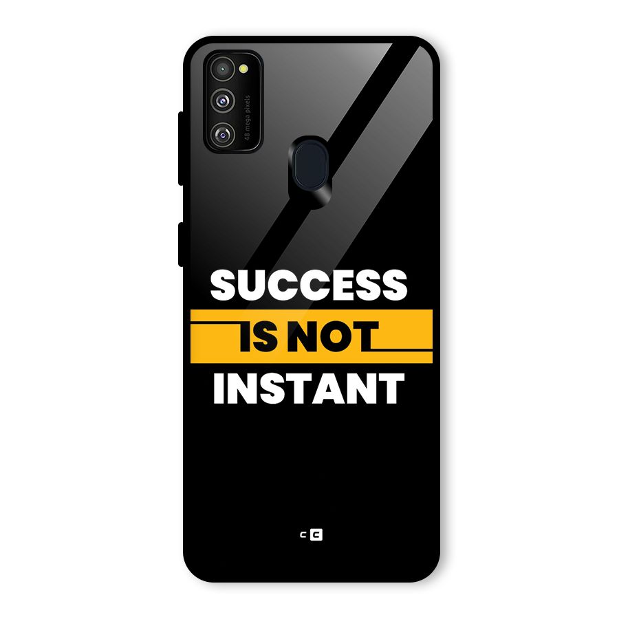 Success Not Instant Glass Back Case for Galaxy M30s
