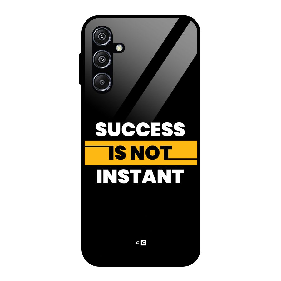 Success Not Instant Glass Back Case for Galaxy M34 5G