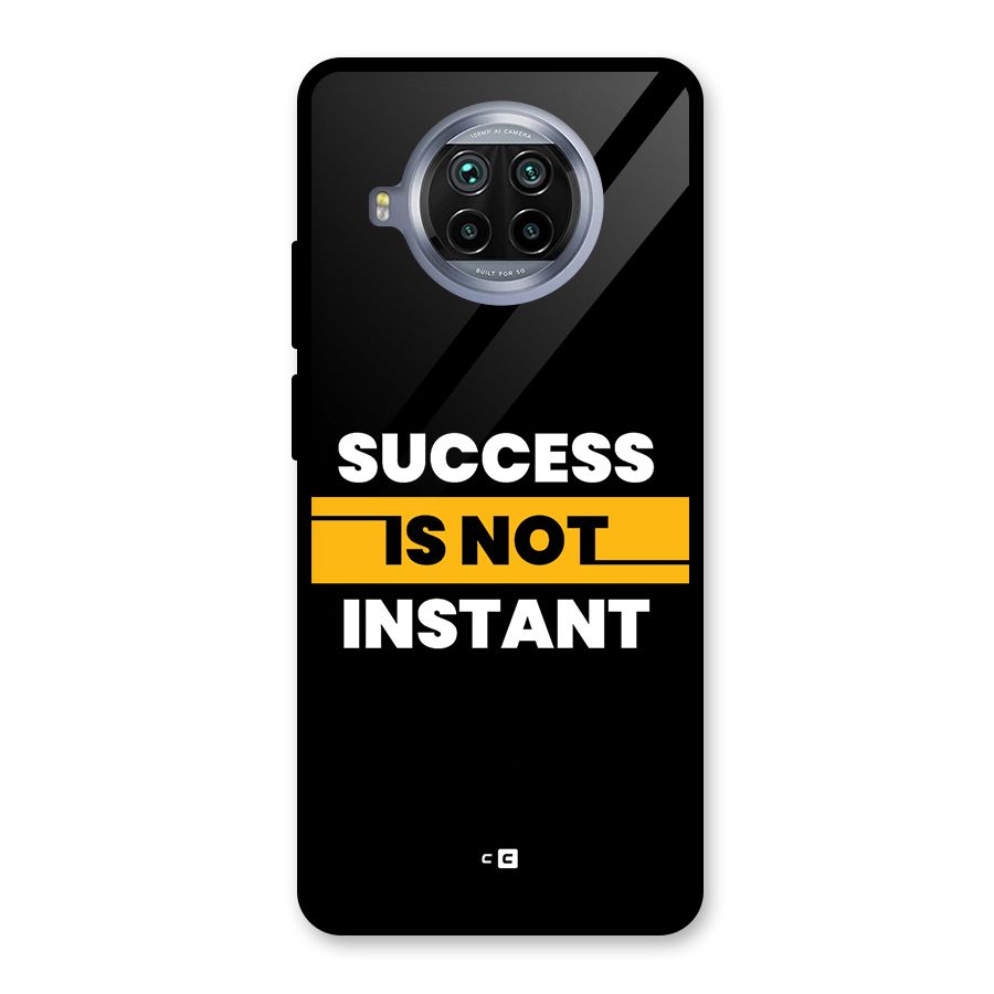Success Not Instant Glass Back Case for Mi 10i