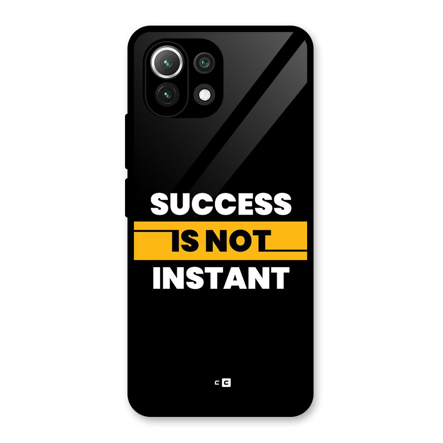 Success Not Instant Glass Back Case for Mi 11 Lite