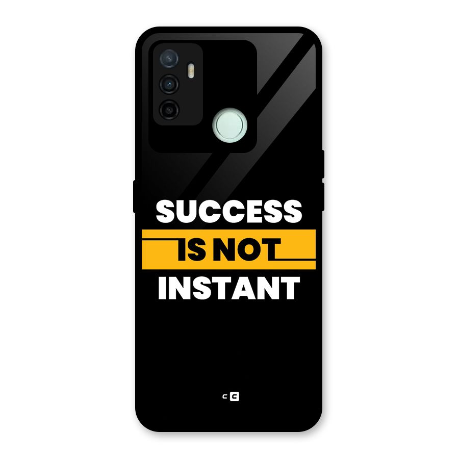 Success Not Instant Glass Back Case for Oppo A53