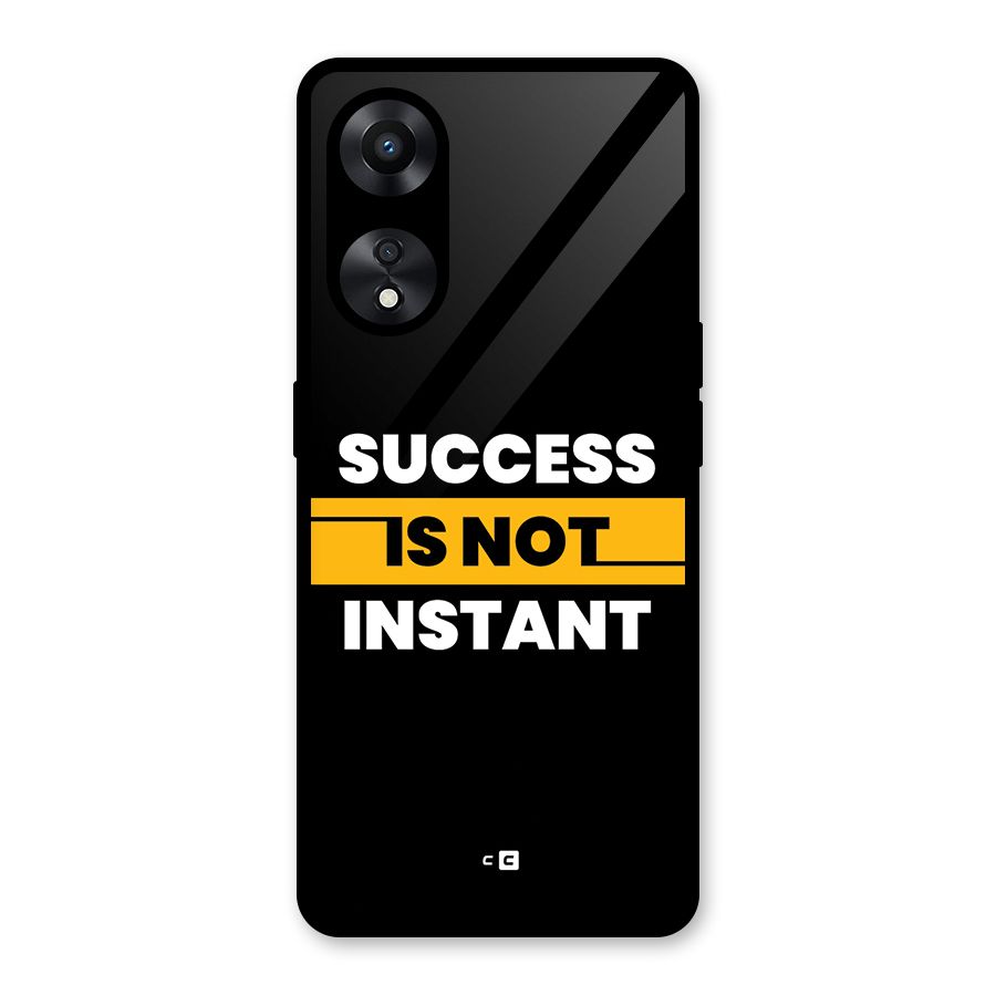 Success Not Instant Glass Back Case for Oppo A78