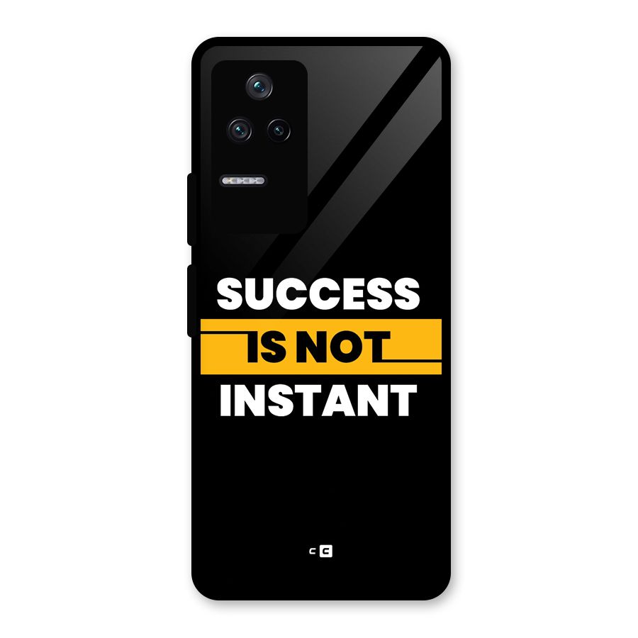 Success Not Instant Glass Back Case for Poco F4 5G