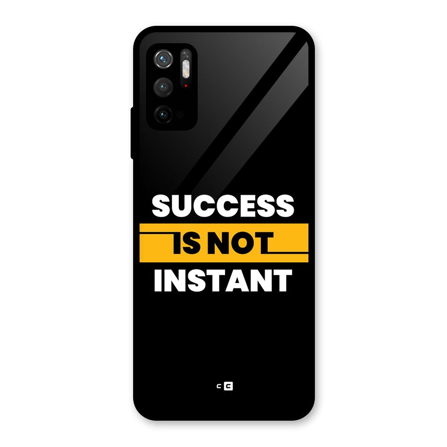 Success Not Instant Glass Back Case for Poco M3 Pro 5G