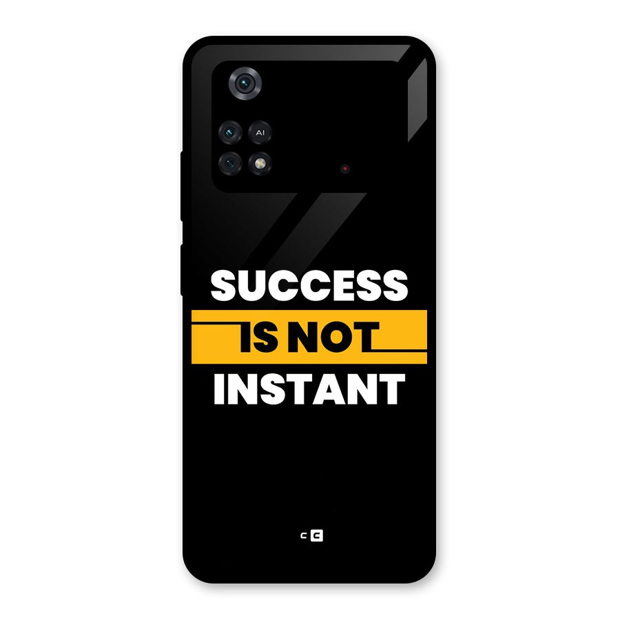 Success Not Instant Glass Back Case for Poco M4 Pro 4G