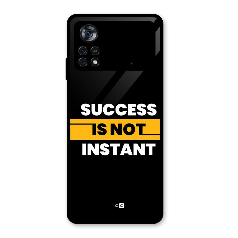 Success Not Instant Glass Back Case for Poco X4 Pro 5G