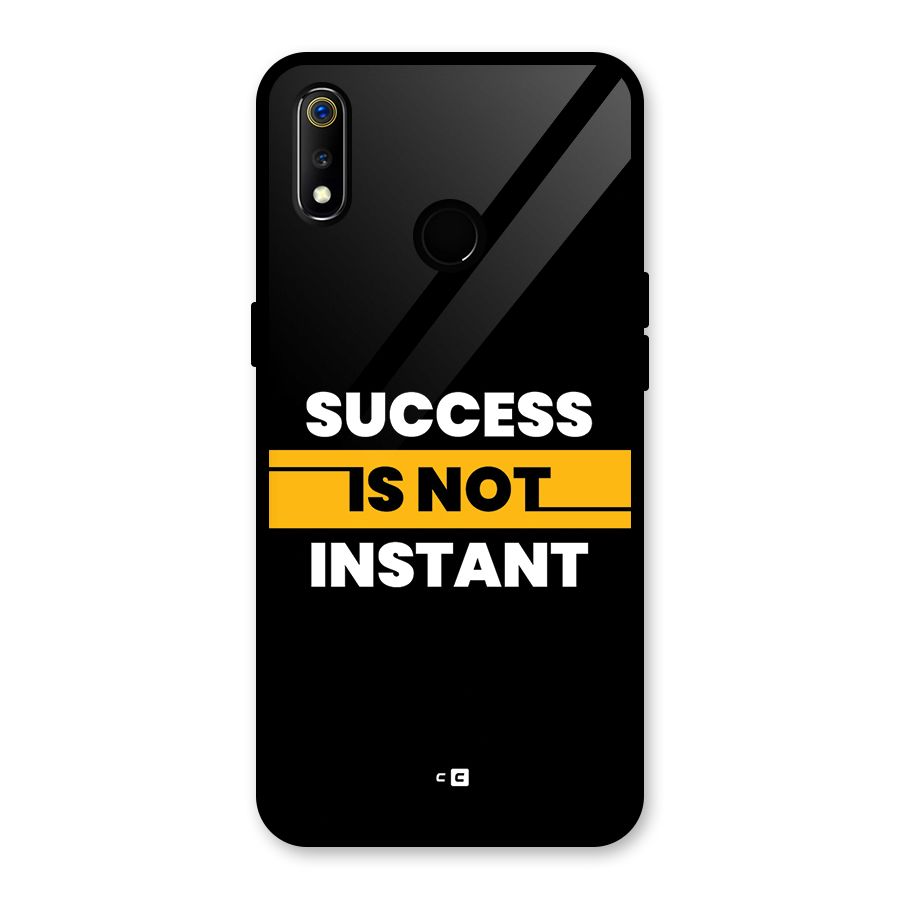 Success Not Instant Glass Back Case for Realme 3i