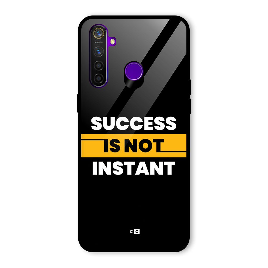 Success Not Instant Glass Back Case for Realme 5 Pro