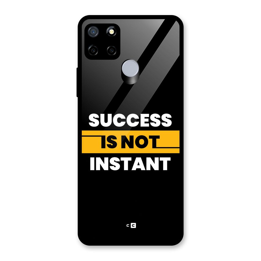 Success Not Instant Glass Back Case for Realme Narzo 30A