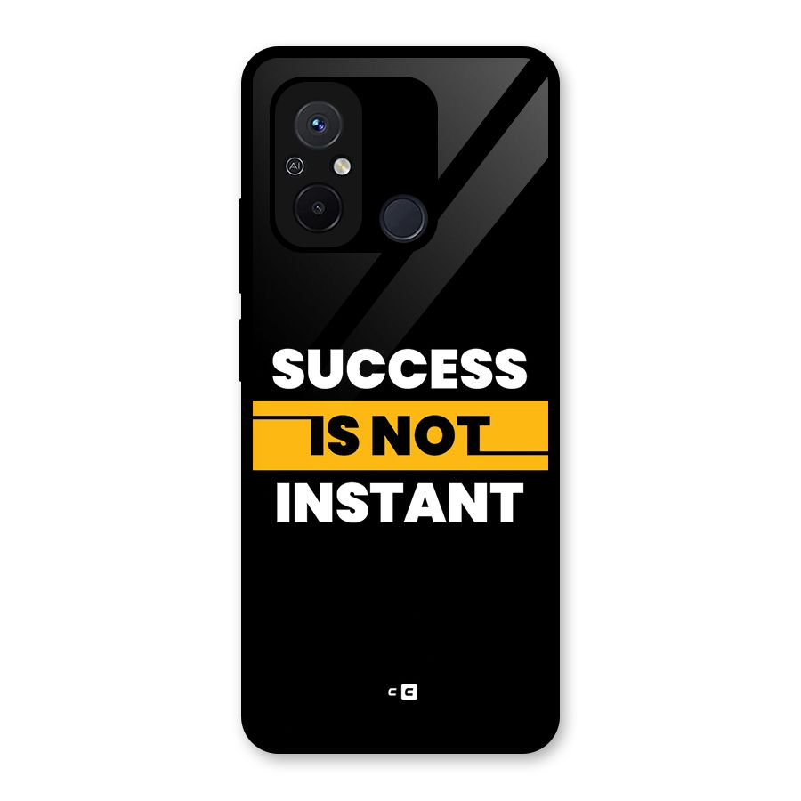 Success Not Instant Glass Back Case for Redmi 12C