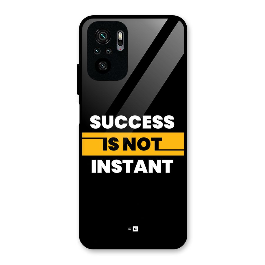Success Not Instant Glass Back Case for Redmi Note 10S