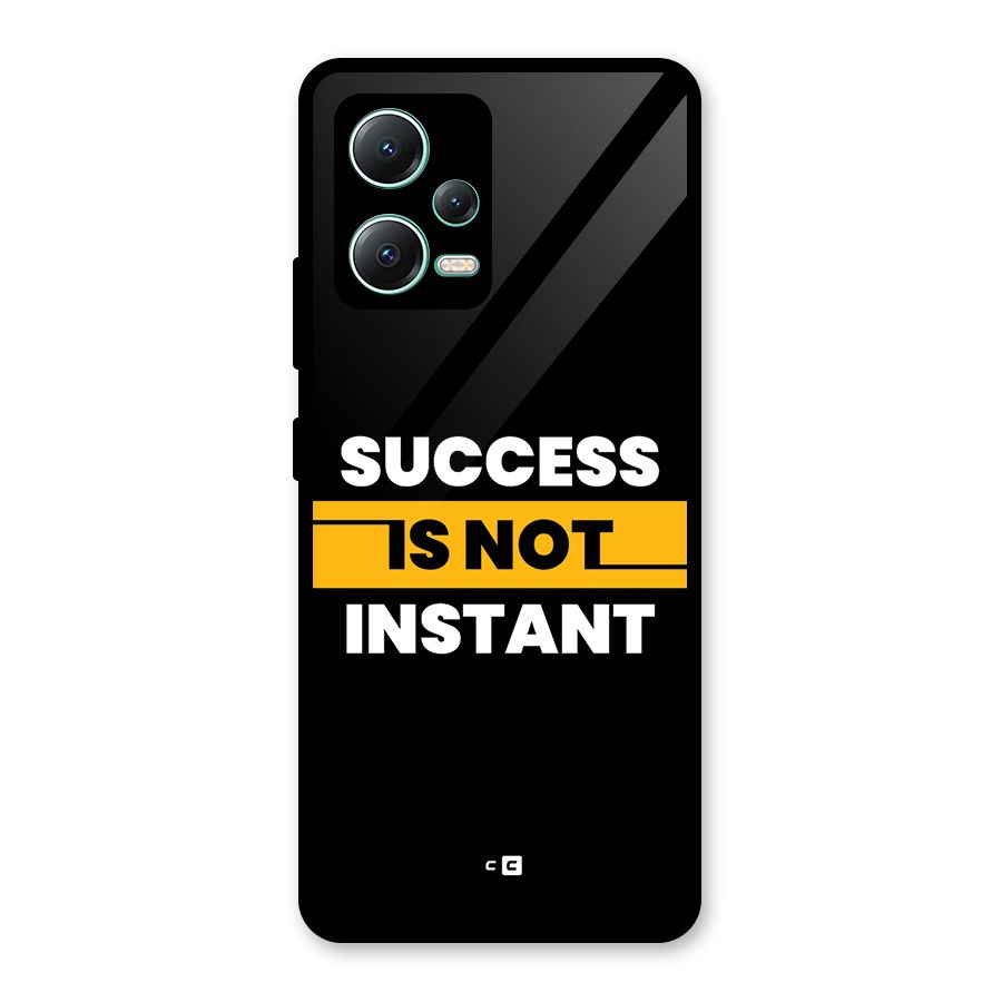 Success Not Instant Glass Back Case for Redmi Note 12 5G
