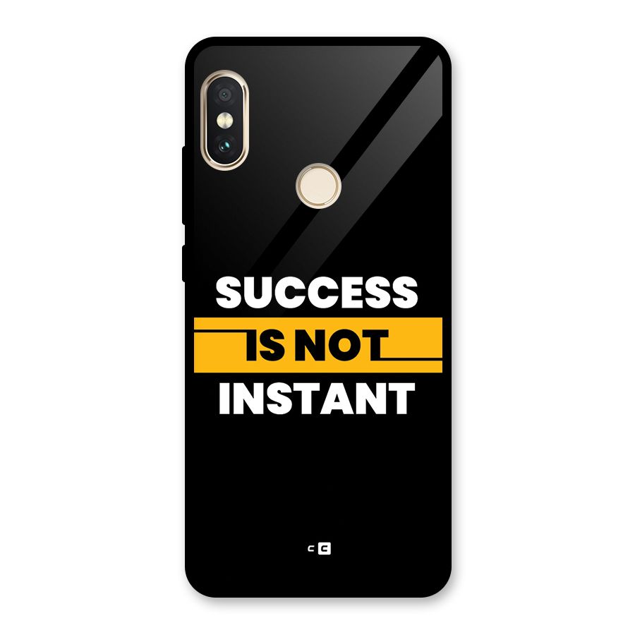 Success Not Instant Glass Back Case for Redmi Note 5 Pro