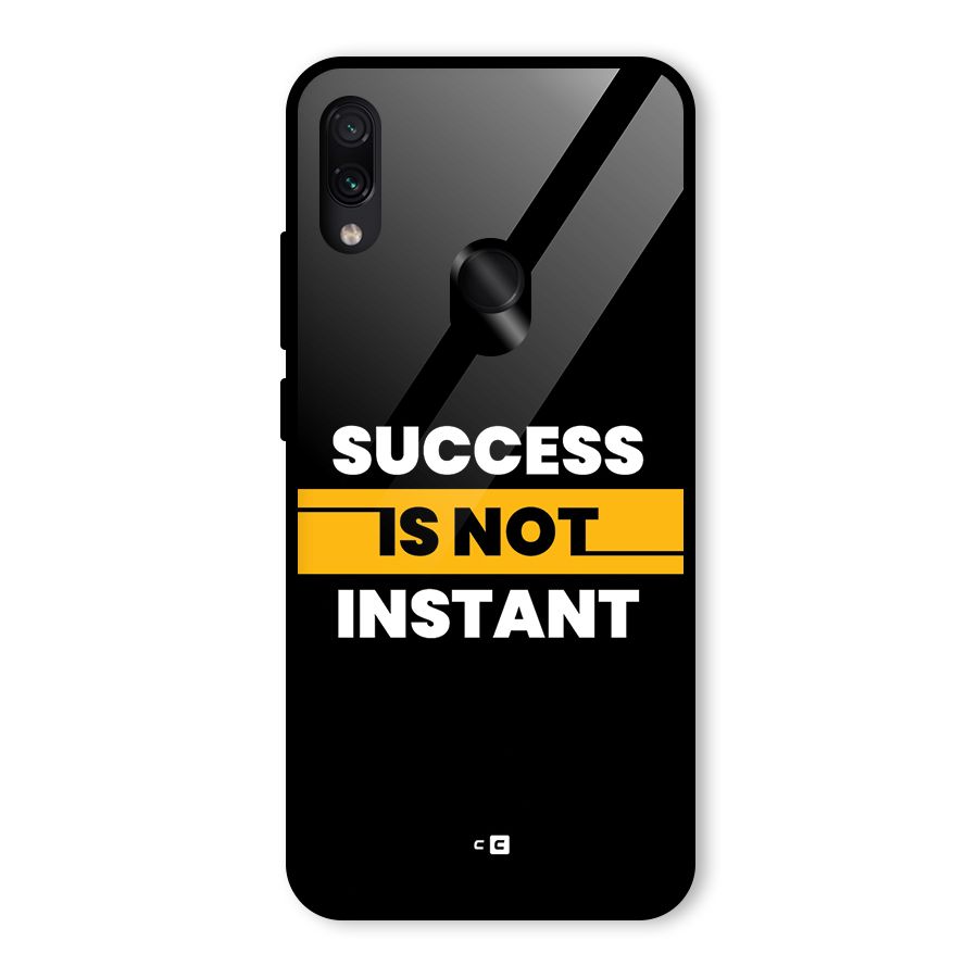 Success Not Instant Glass Back Case for Redmi Note 7 Pro