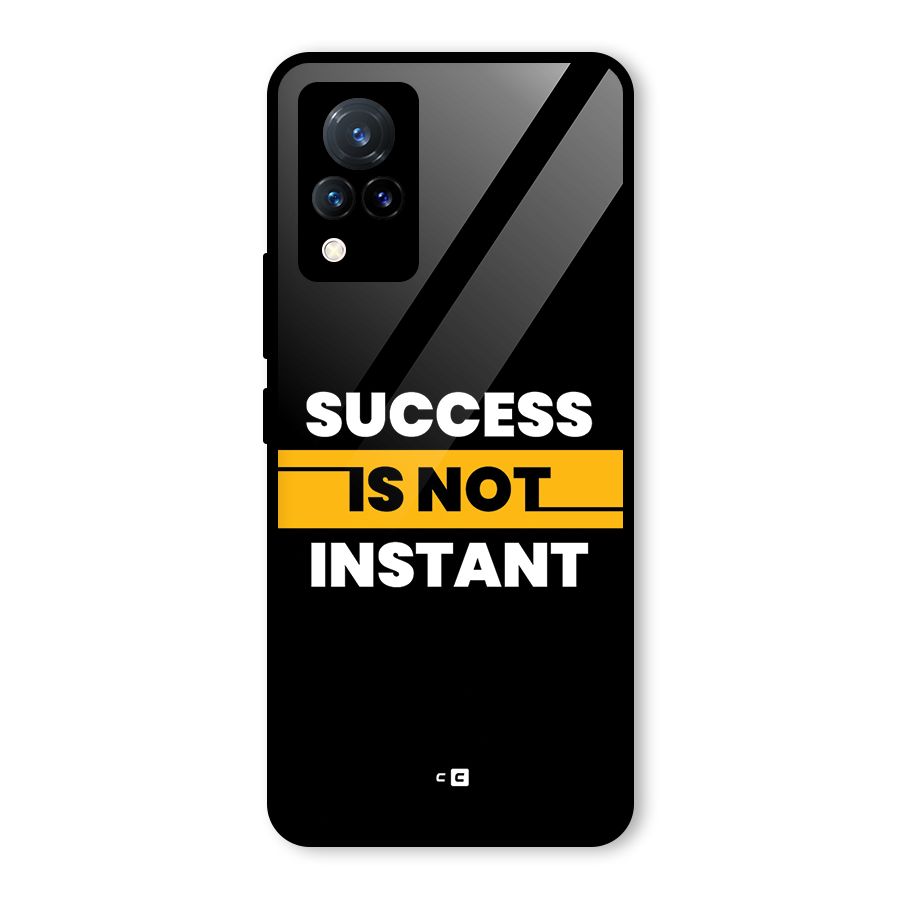 Success Not Instant Glass Back Case for Vivo V21 5G