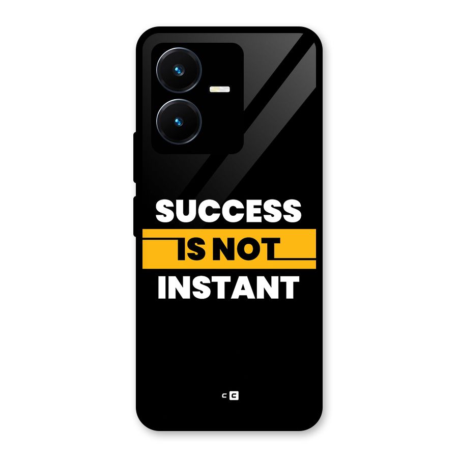 Success Not Instant Glass Back Case for Vivo Y22s