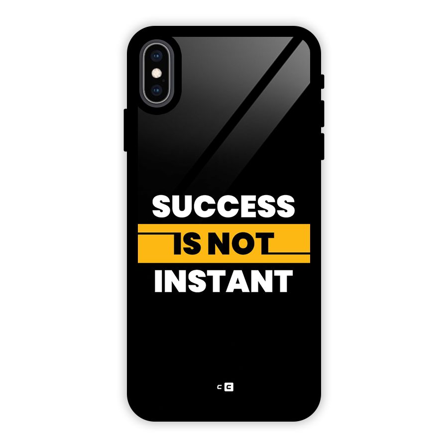 Success Not Instant Glass Back Case for iPhone XS Max