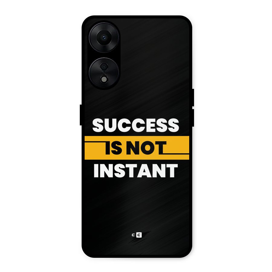 Success Not Instant Metal Back Case for Oppo A78 5G
