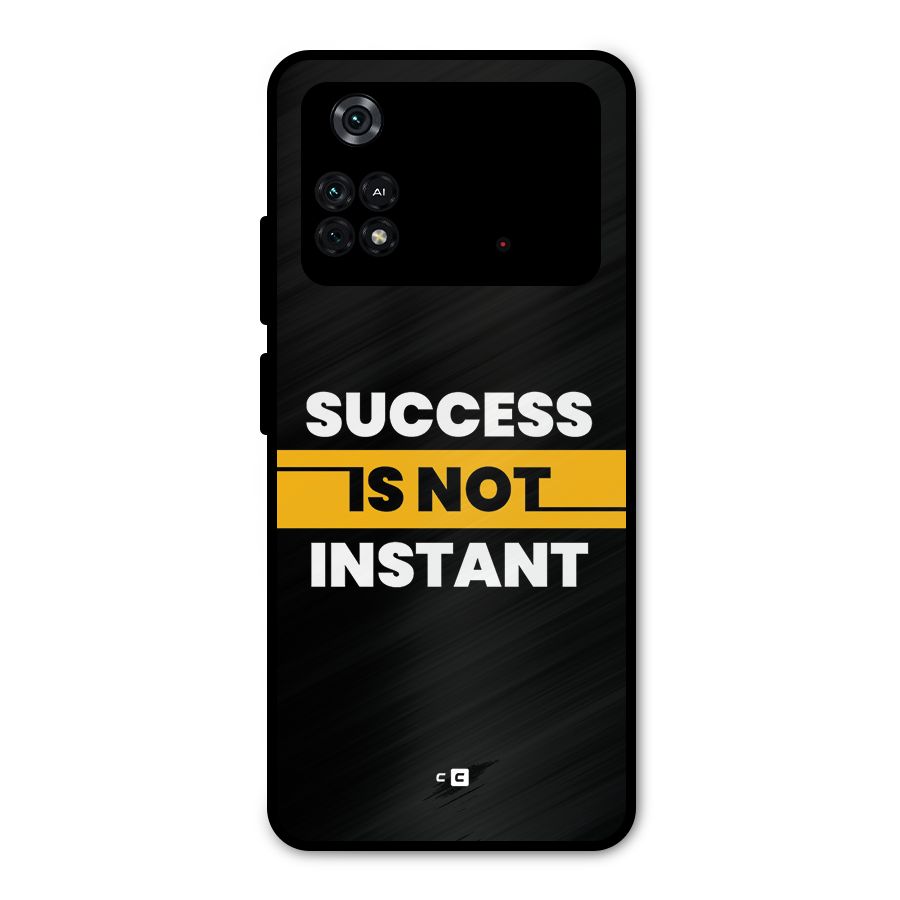 Success Not Instant Metal Back Case for Poco M4 Pro 4G