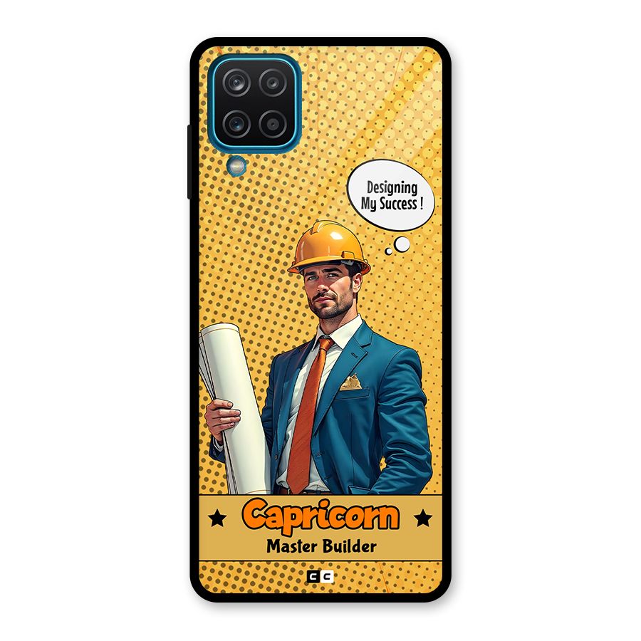 Successful Capricorn Glass Back Case for Galaxy A12