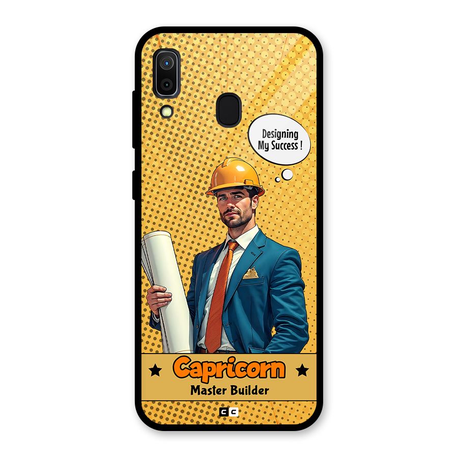 Successful Capricorn Glass Back Case for Galaxy A30