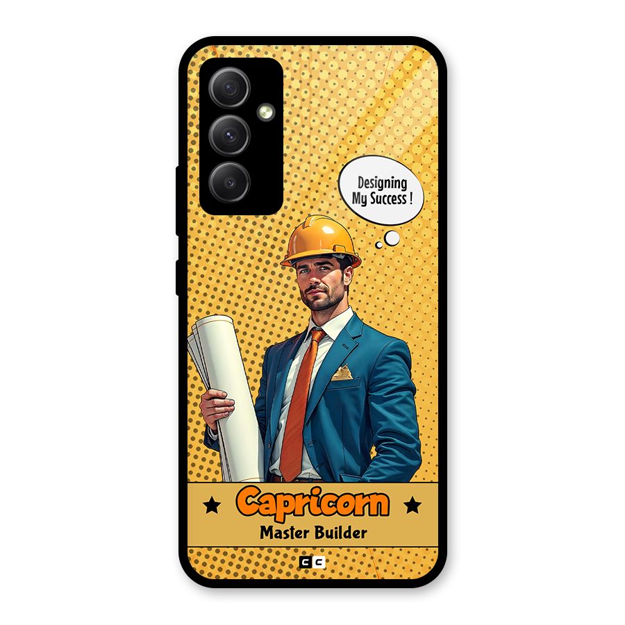 Successful Capricorn Glass Back Case for Galaxy A34