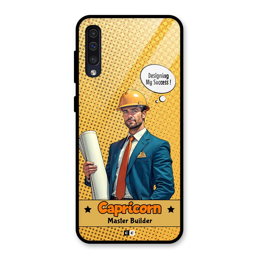 Successful Capricorn Glass Back Case for Galaxy A50