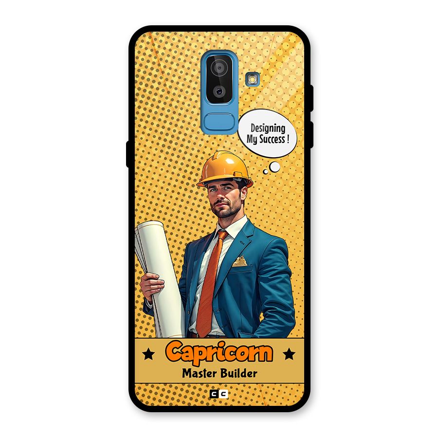 Successful Capricorn Glass Back Case for Galaxy J8