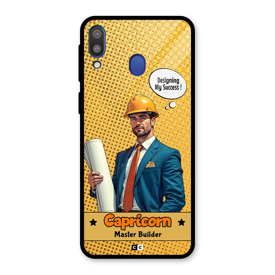 Successful Capricorn Glass Back Case for Galaxy M20