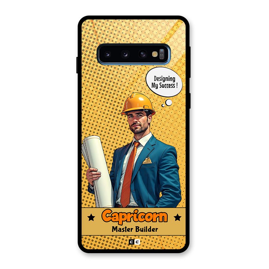 Successful Capricorn Glass Back Case for Galaxy S10