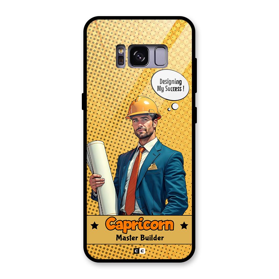 Successful Capricorn Glass Back Case for Galaxy S8