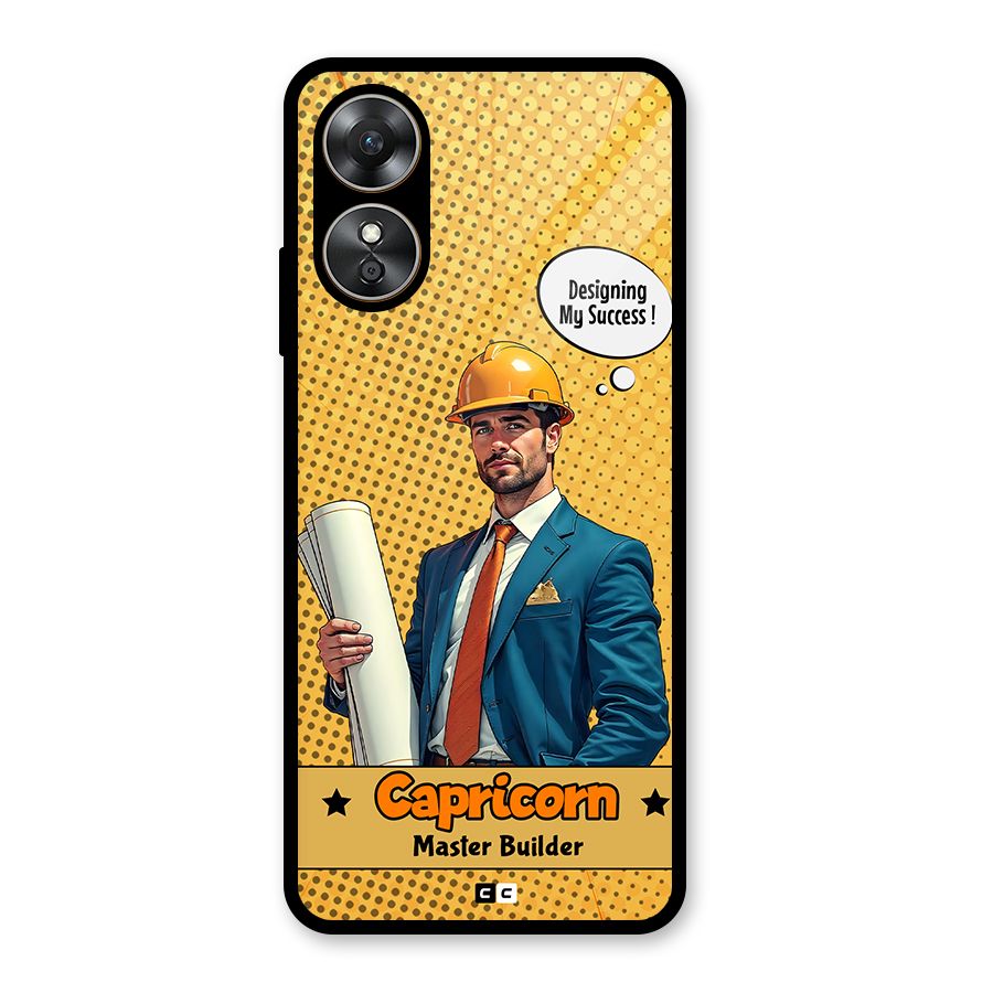 Successful Capricorn Glass Back Case for Oppo A17