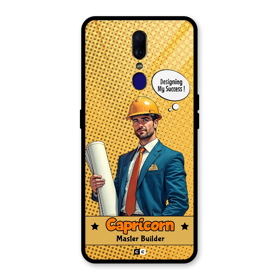 Successful Capricorn Glass Back Case for Oppo F11