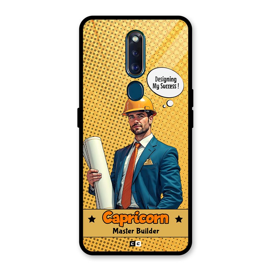 Successful Capricorn Glass Back Case for Oppo F11 Pro