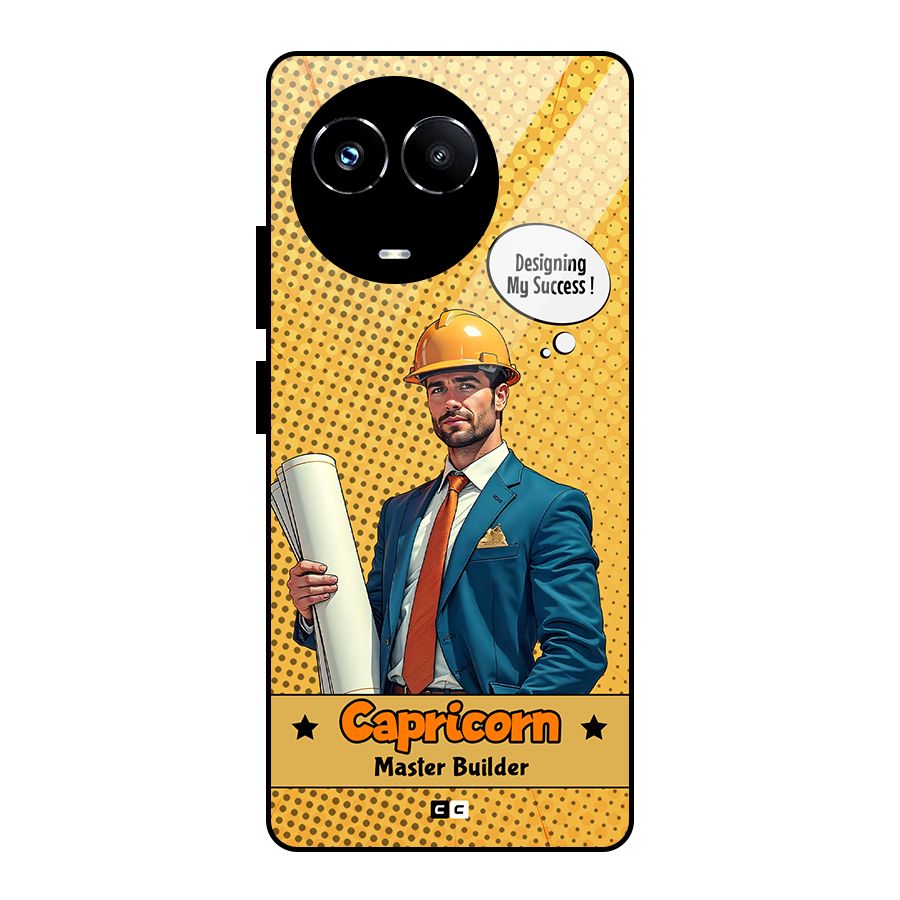Successful Capricorn Glass Back Case for Realme 11X