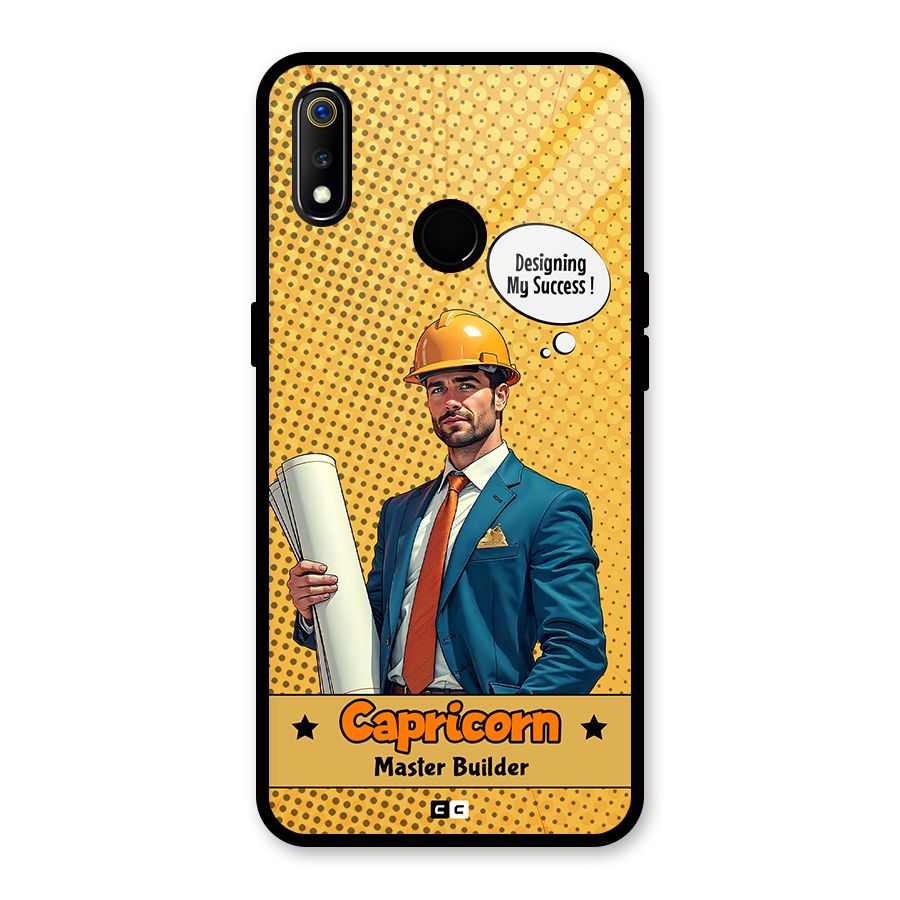 Successful Capricorn Glass Back Case for Realme 3i