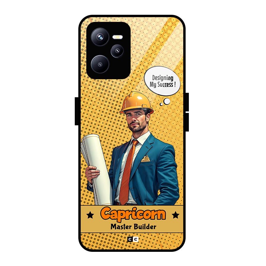 Successful Capricorn Glass Back Case for Realme C35