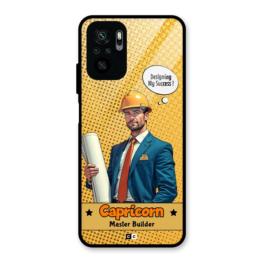 Successful Capricorn Glass Back Case for Redmi Note 11 SE