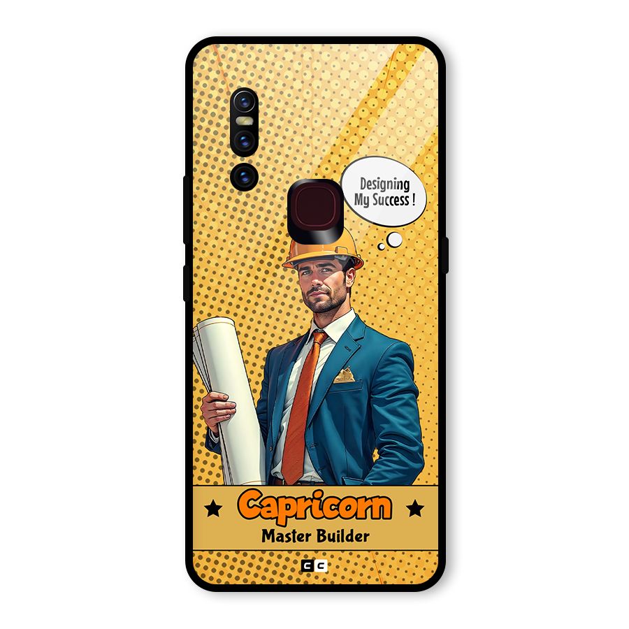 Successful Capricorn Glass Back Case for Vivo V15