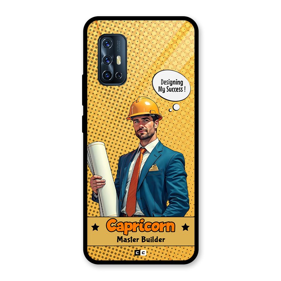 Successful Capricorn Glass Back Case for Vivo V17