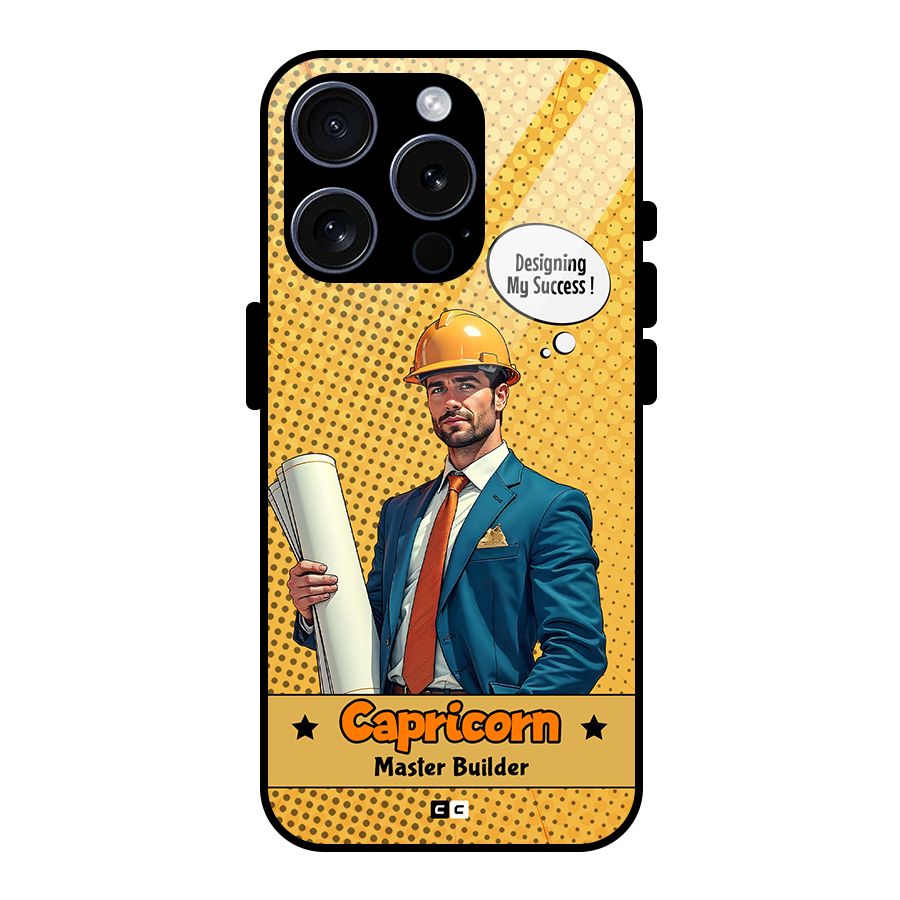 Successful Capricorn Glass Back Case for iPhone 15 Pro