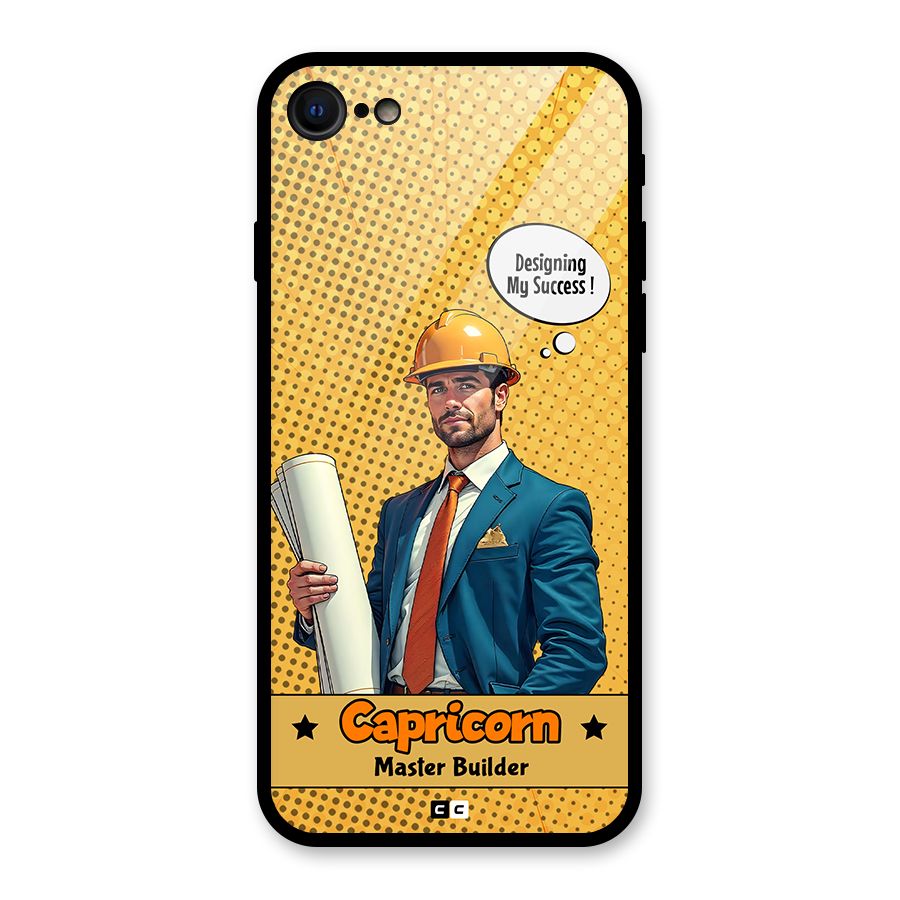 Successful Capricorn Glass Back Case for iPhone 8