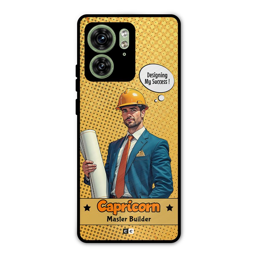 Successful Capricorn Metal Back Case for Motorola Edge 40 5G