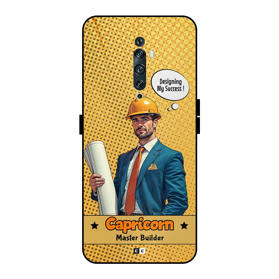 Successful Capricorn Metal Back Case for Oppo Reno2 F