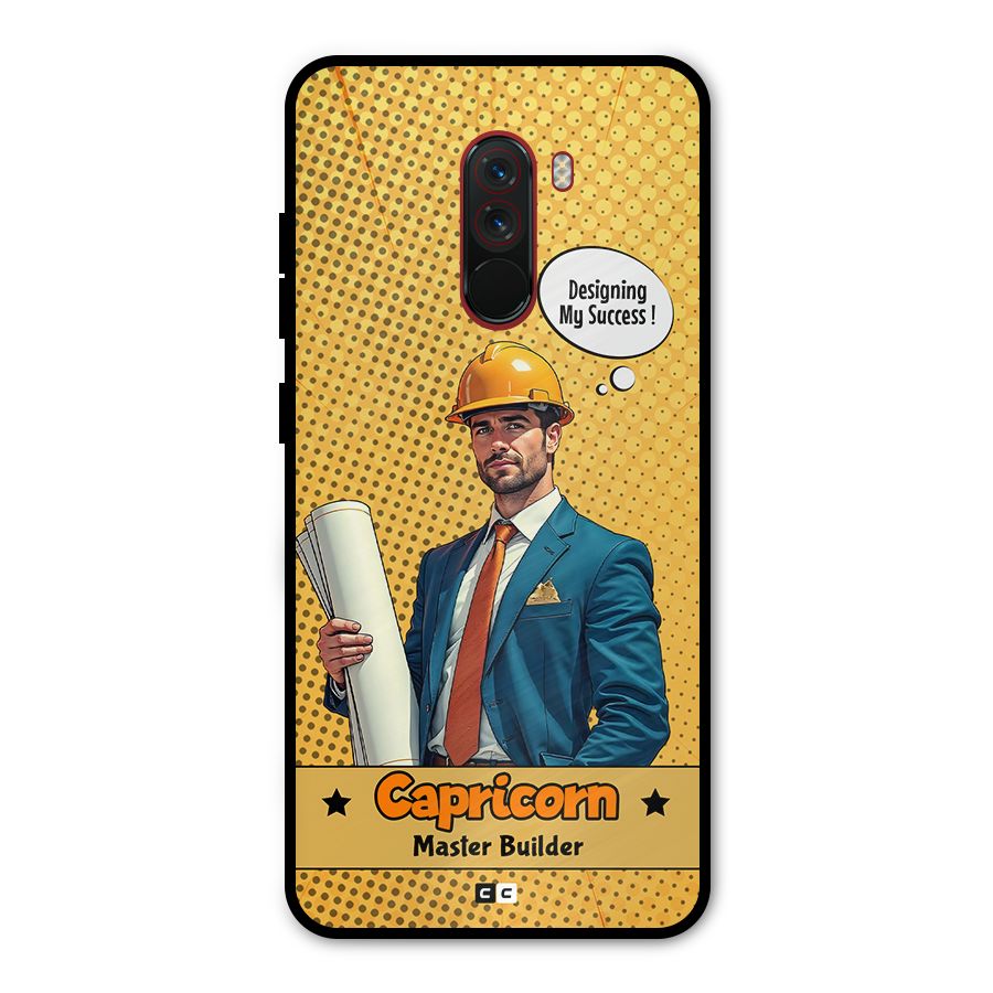 Successful Capricorn Metal Back Case for Poco F1