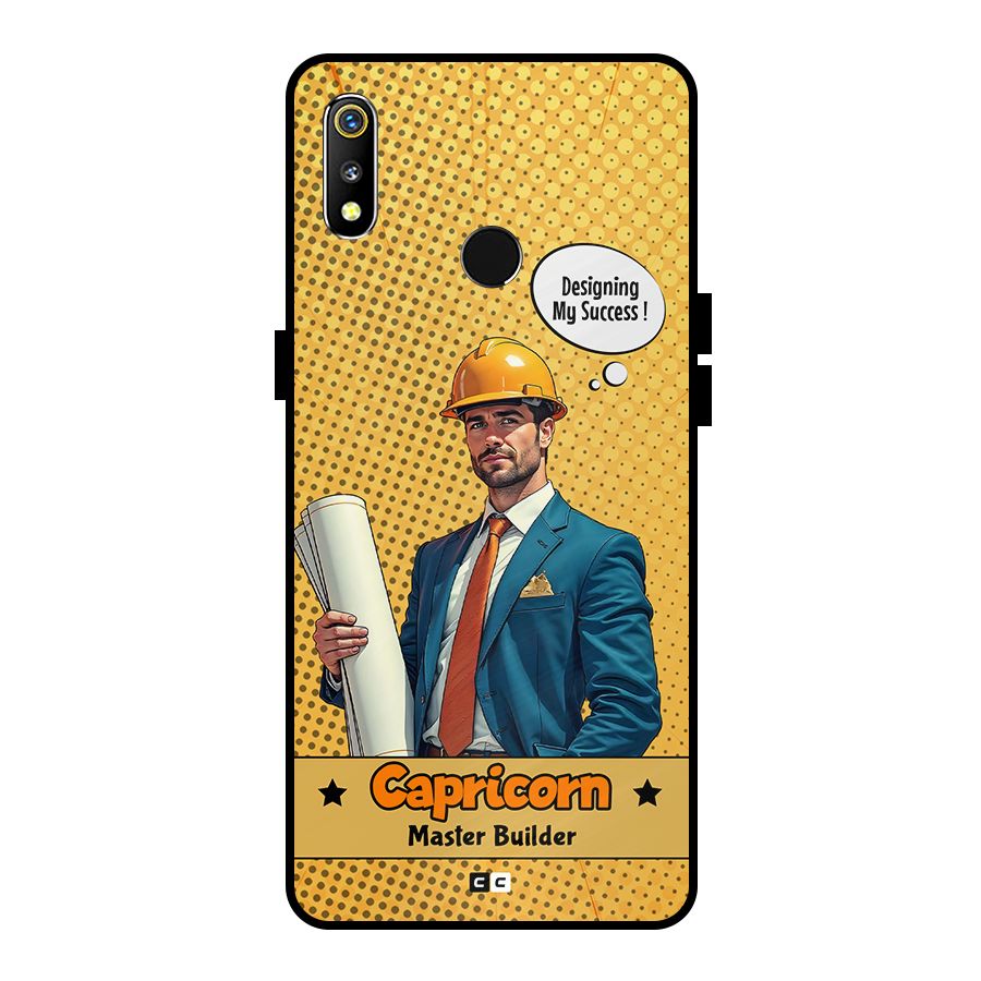 Successful Capricorn Metal Back Case for Realme 3i