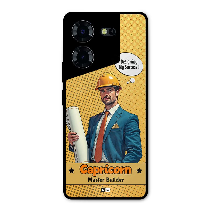 Successful Capricorn Metal Back Case for Tecno Pova 5 Pro 5G