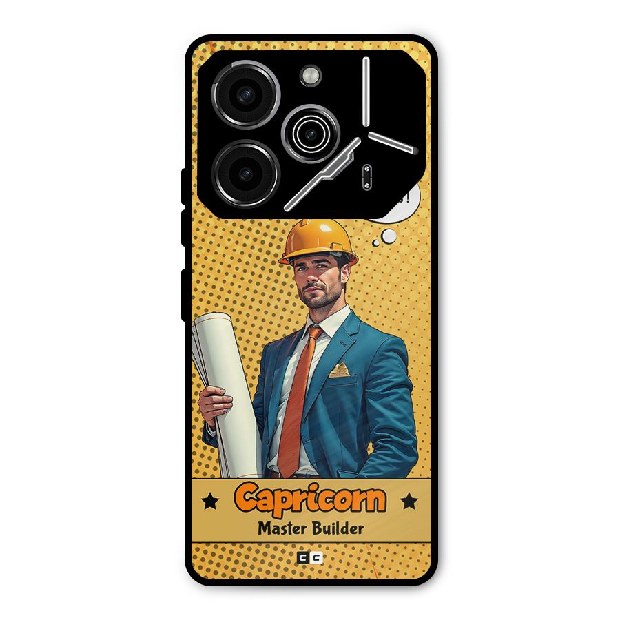 Successful Capricorn Metal Back Case for Tecno Pova 6 Pro