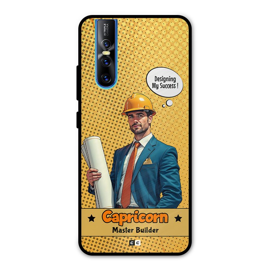 Successful Capricorn Metal Back Case for Vivo V15 Pro